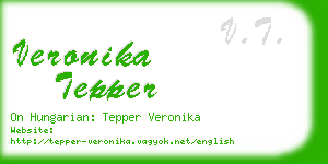 veronika tepper business card